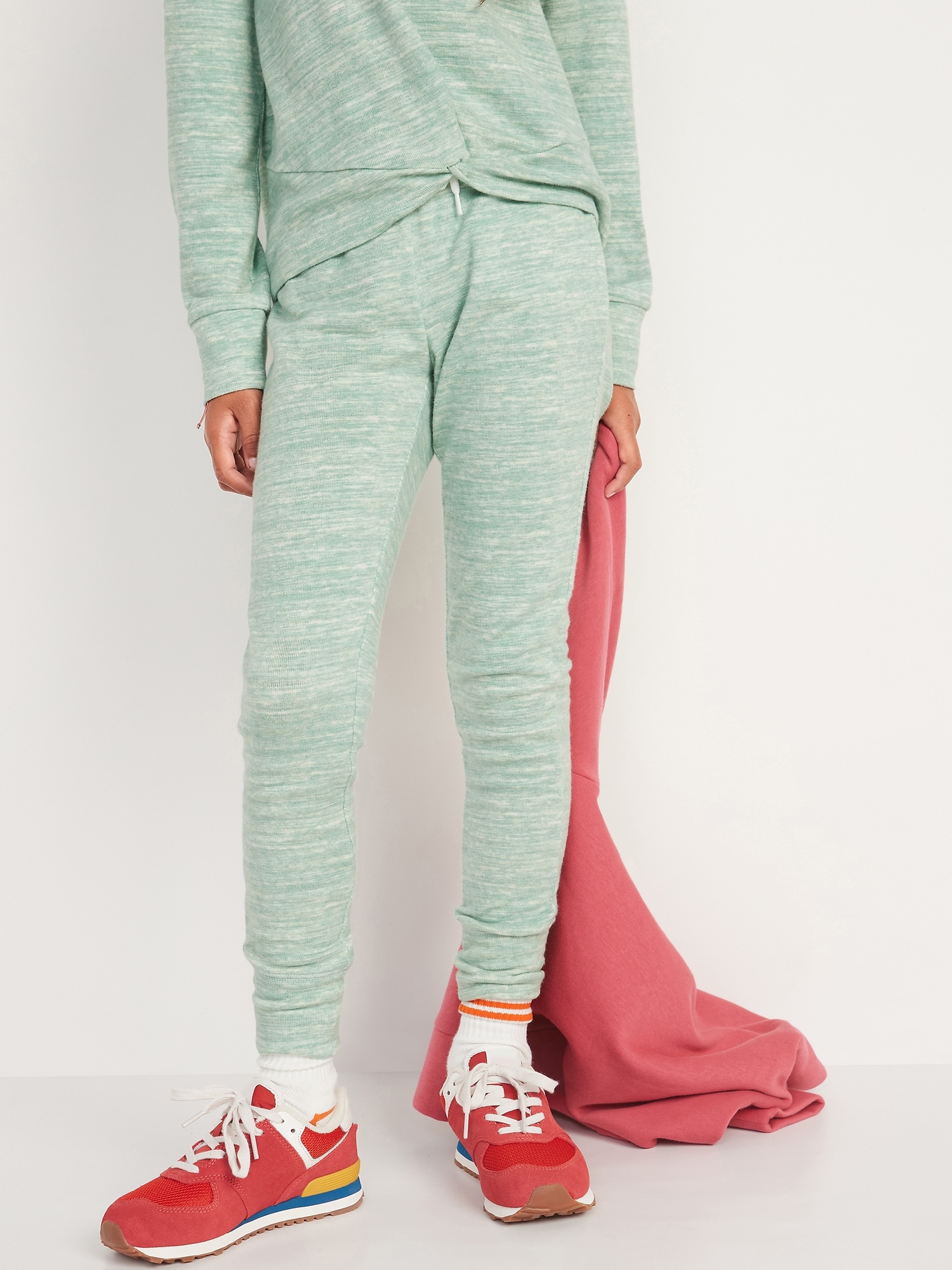 Cozy-Knit Jogger Leggings for Girls