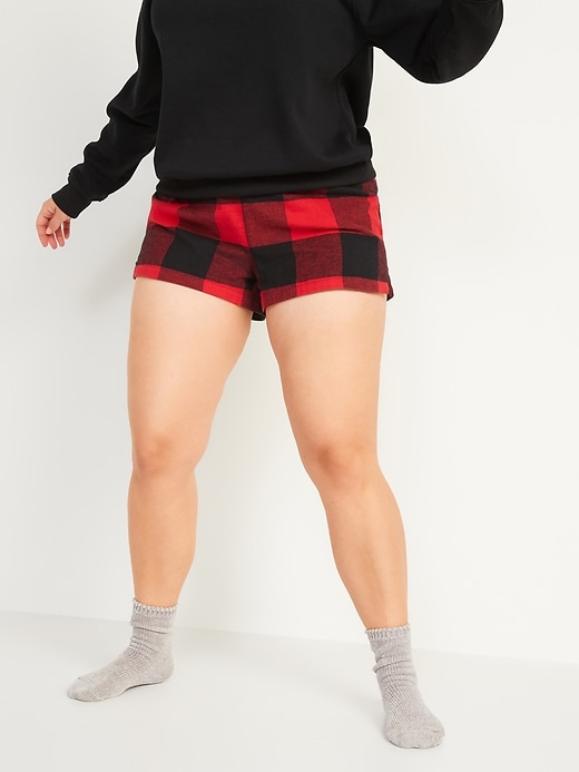 Matching Flannel Pajama Shorts -- 2.5-inch inseam