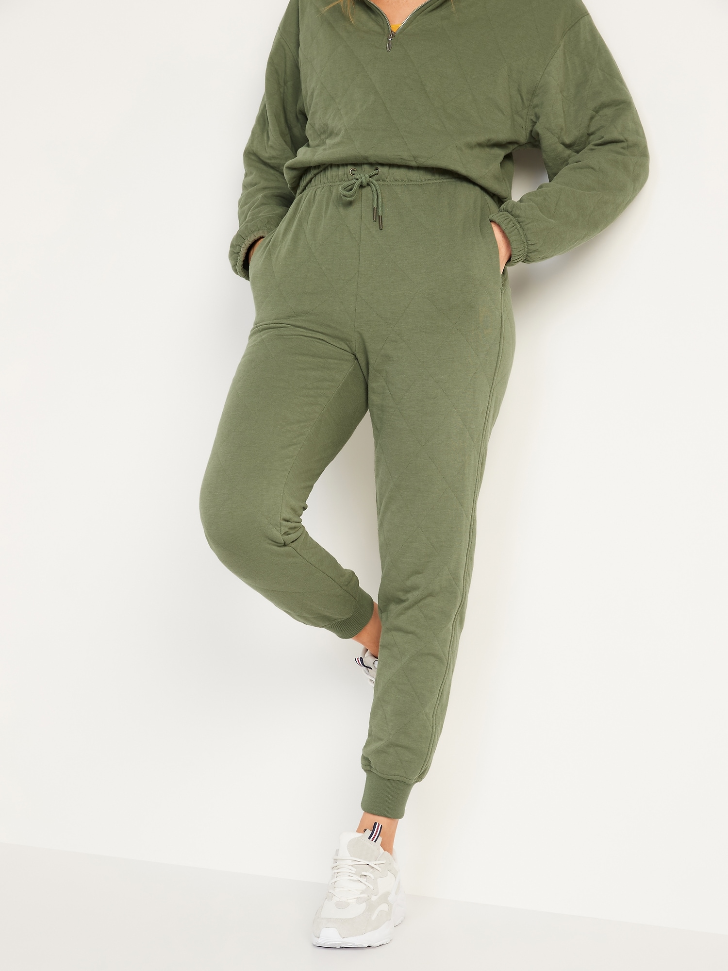 Extra HighWaisted Quilted Jogger Sweatpants for Women Old Navy