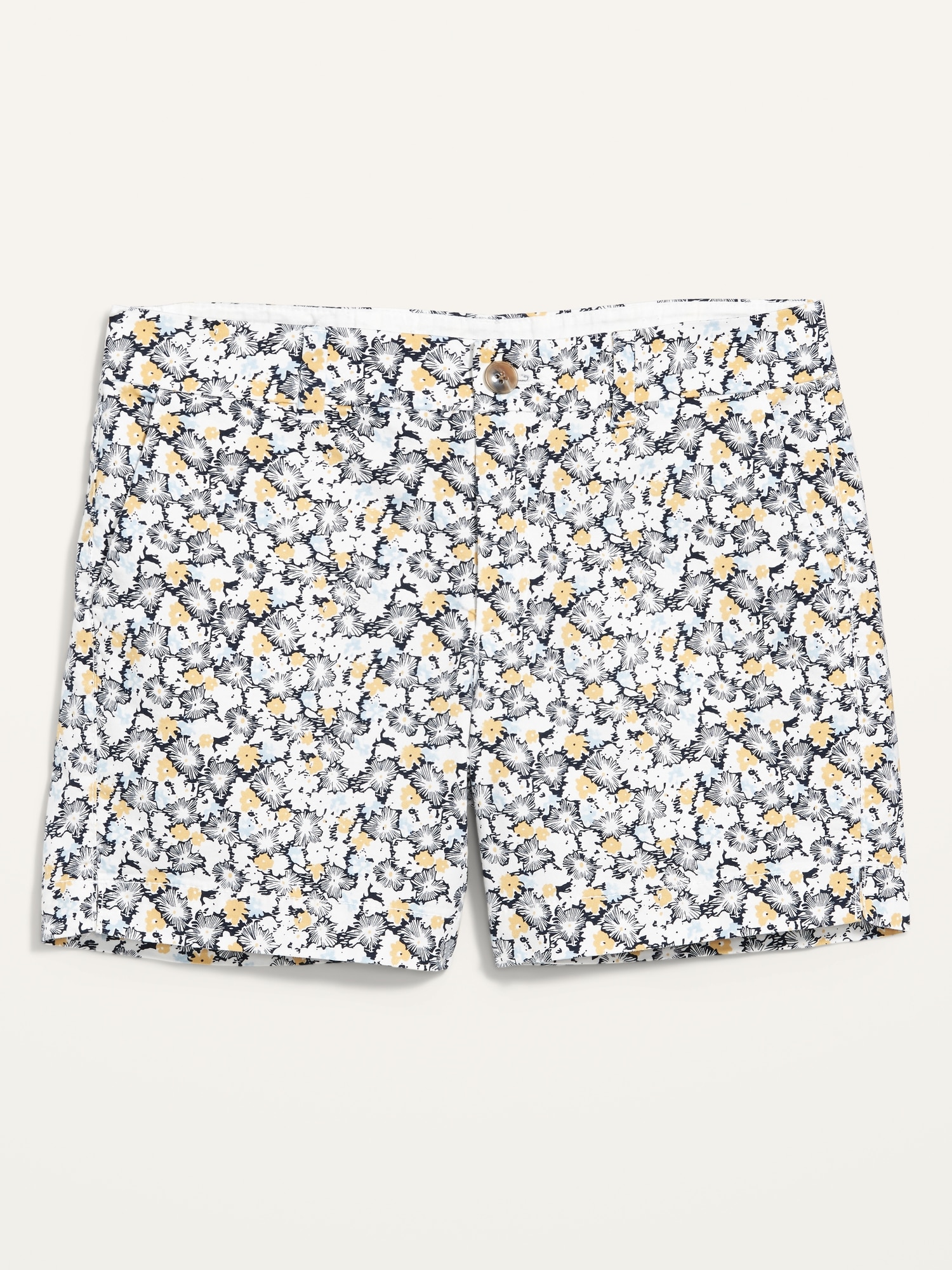 Mid-Rise Everyday Patterned Twill Shorts for Women -- 5-inch inseam