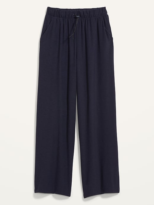 Image number 1 showing, High-Waisted Breathe ON Crop Wide-Leg Pants