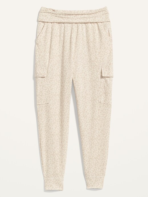 Image number 3 showing, Mid-Rise Live-In Cargo Jogger Sweatpants for Women