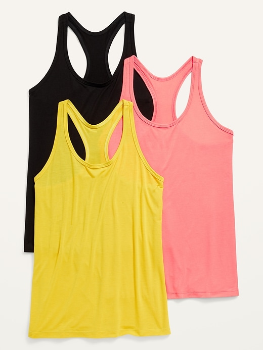 Image number 2 showing, Racerback Performance Tank Tops 3-Pack for Women