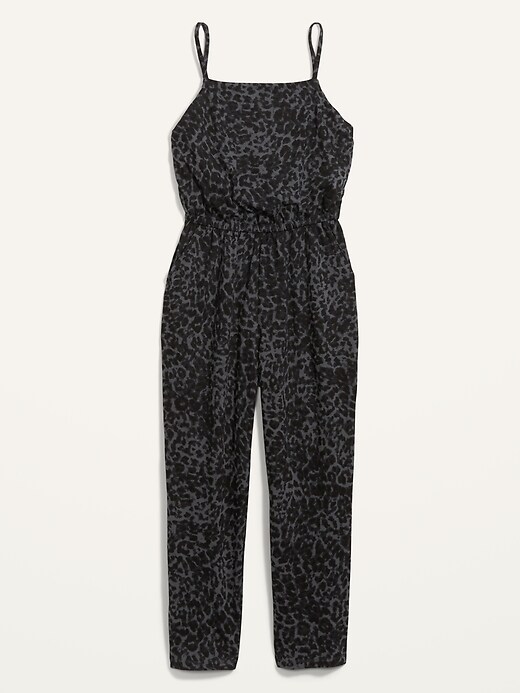 Image number 3 showing, Waist-Defined Sleeveless Cropped Cami Jumpsuit