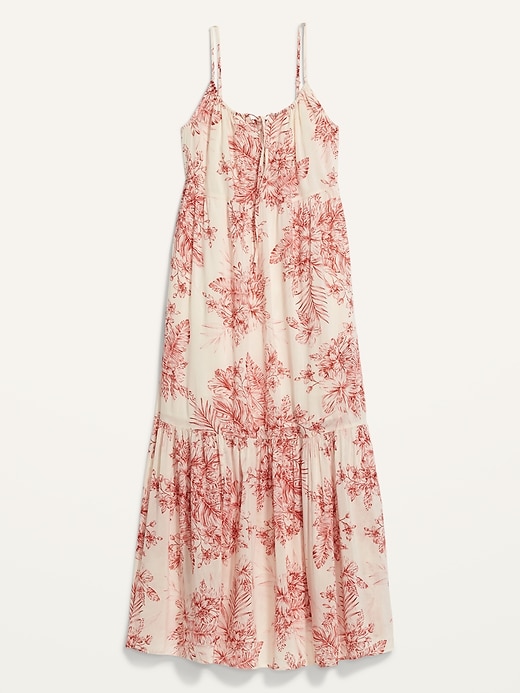 Image number 3 showing, Tiered Tie-Neck Maxi Swing Sundress