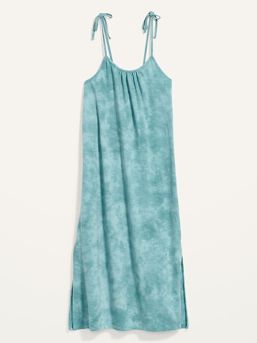 Image number 4 showing, Tie-Shoulder Tie-Dye Maxi Sundress for Women