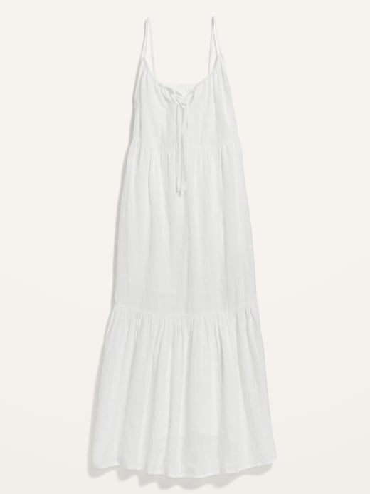 Image number 3 showing, Tiered Embroidered Maxi Swing Sundress