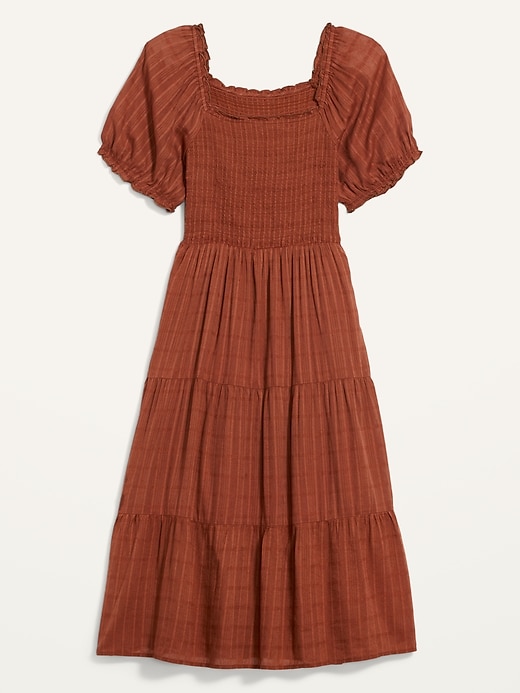 old navy brown ruffle dress Oriana Metallic Gold Foil Knit Maxi Dress