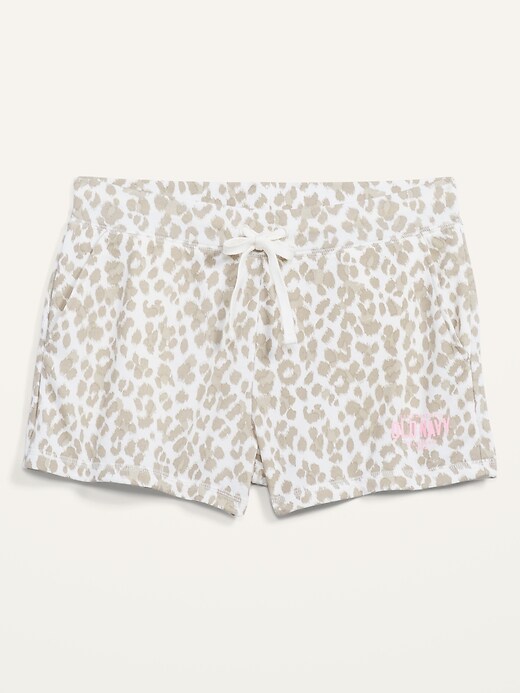 Image number 3 showing, Vintage Leopard-Print Logo Graphic Shorts -- 3-inch inseam