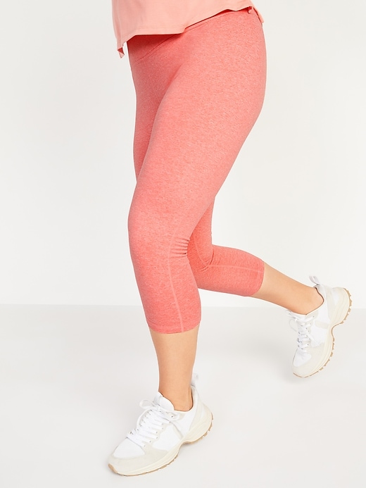 Image number 1 showing, High-Waisted CozeCore Crop Leggings for Women
