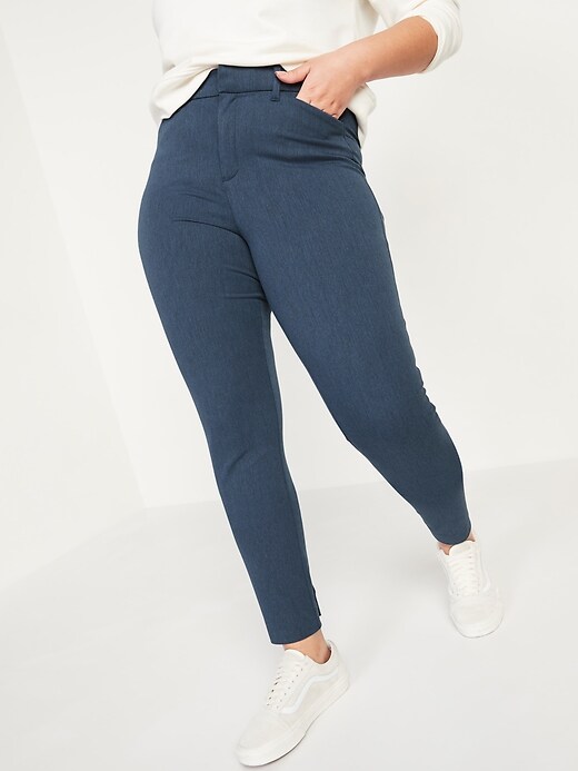 Image number 1 showing, High-Waisted Pixie Skinny Ankle Pants for Women