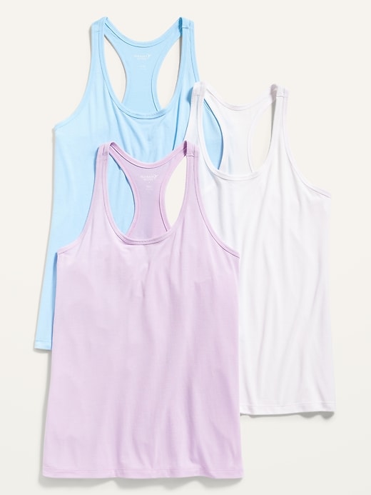 Image number 3 showing, Racerback Performance Tank Tops 3-Pack