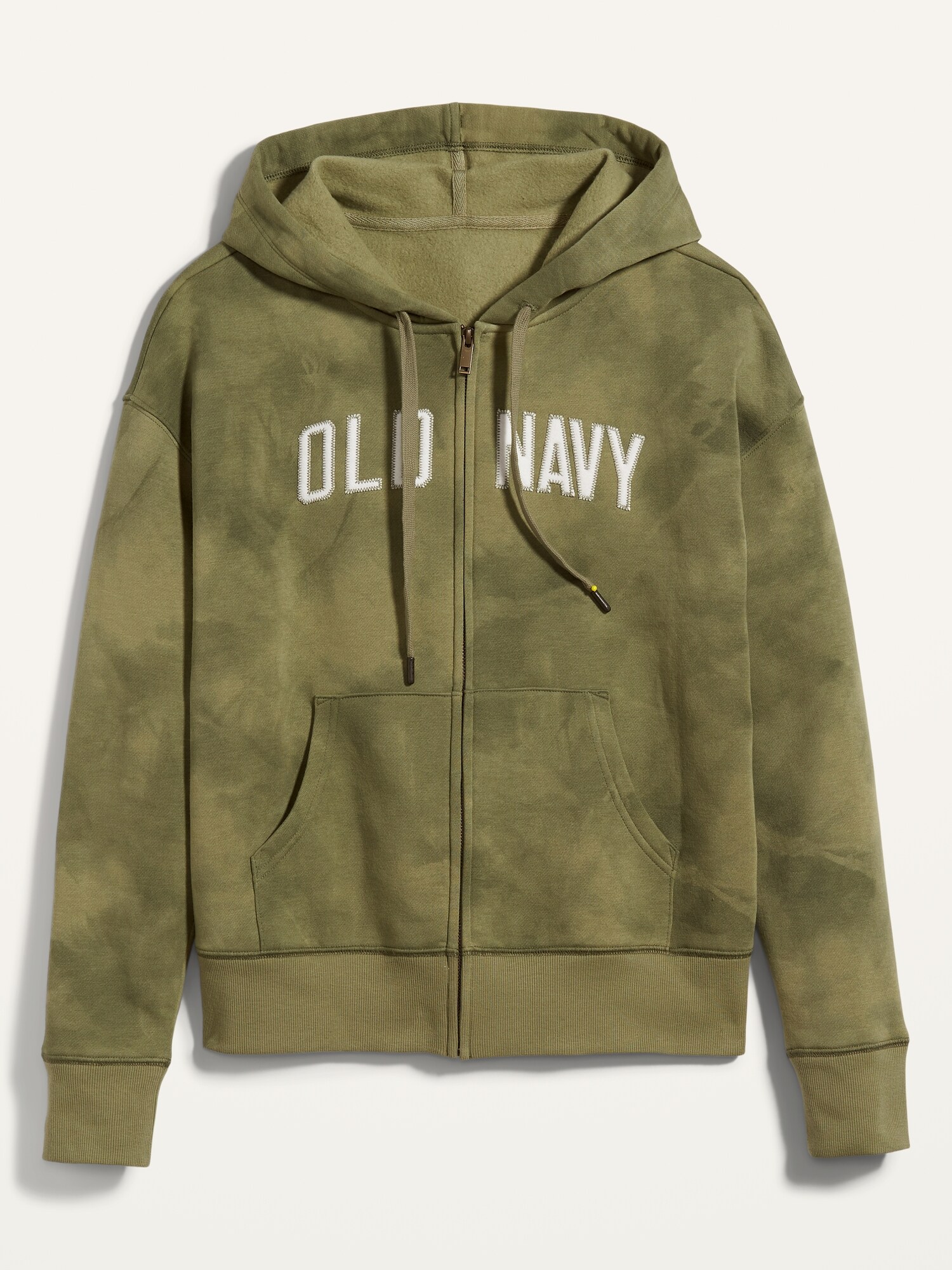 Logo-Graphic Specially-Dyed Zip-Front Hoodie | Old Navy