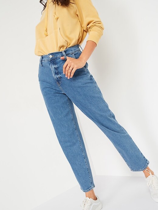 Image number 5 showing, Extra High-Waisted Sky Hi Straight Jeans for Women