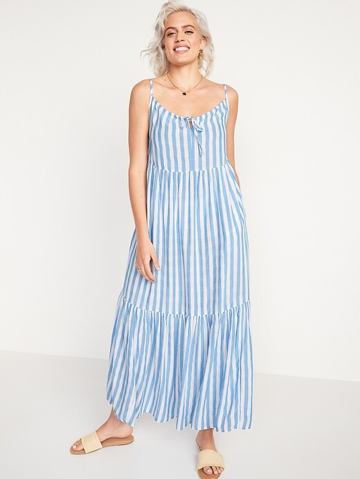 Image number 4 showing, Tiered Maxi Swing Sundress