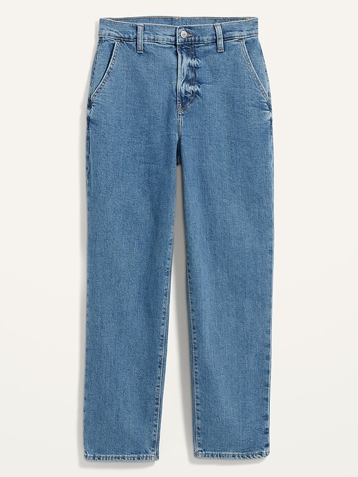 Image number 4 showing, Extra High-Waisted Sky Hi Straight Jeans for Women