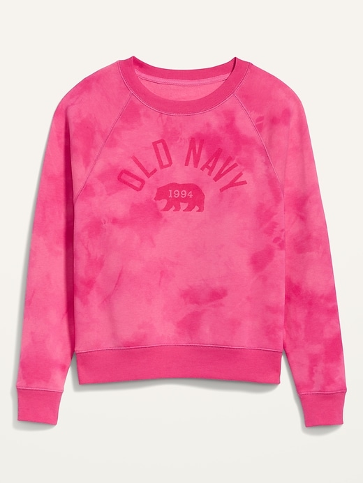 View large product image 2 of 2. Logo-Graphic Tie-Dyed Sweatshirt