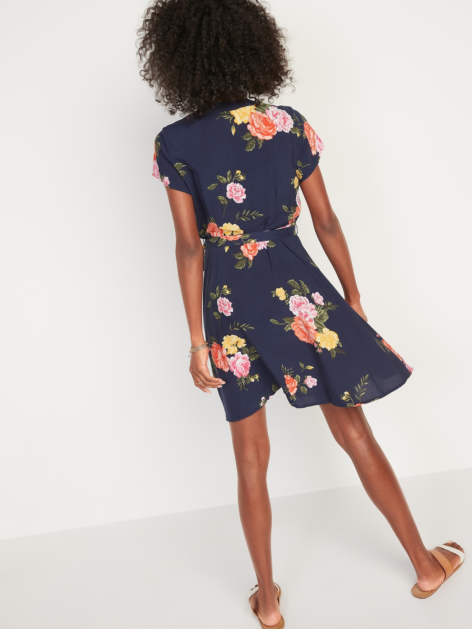 Old navy waist defined wrap outlet dress