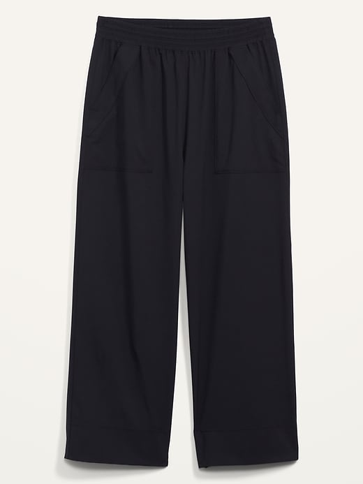 Image number 4 showing, High-Waisted StretchTech Wide-Leg Crop Pants