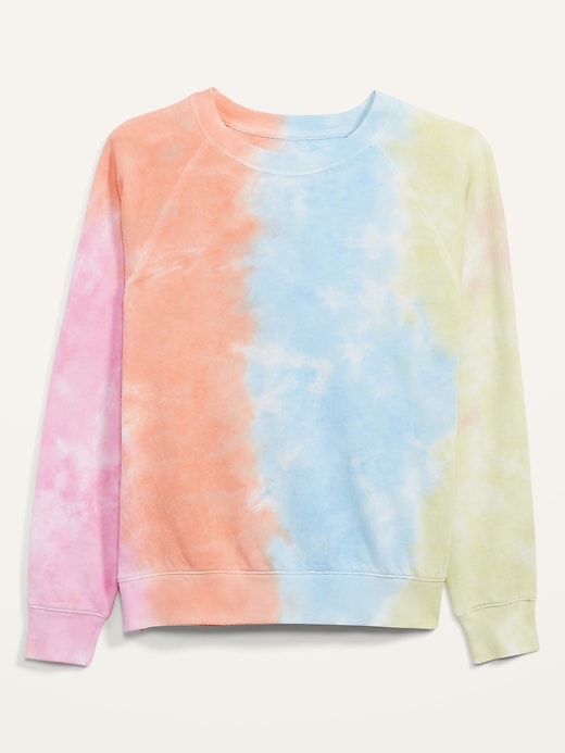 old navy rainbow tie dye sweatshirt