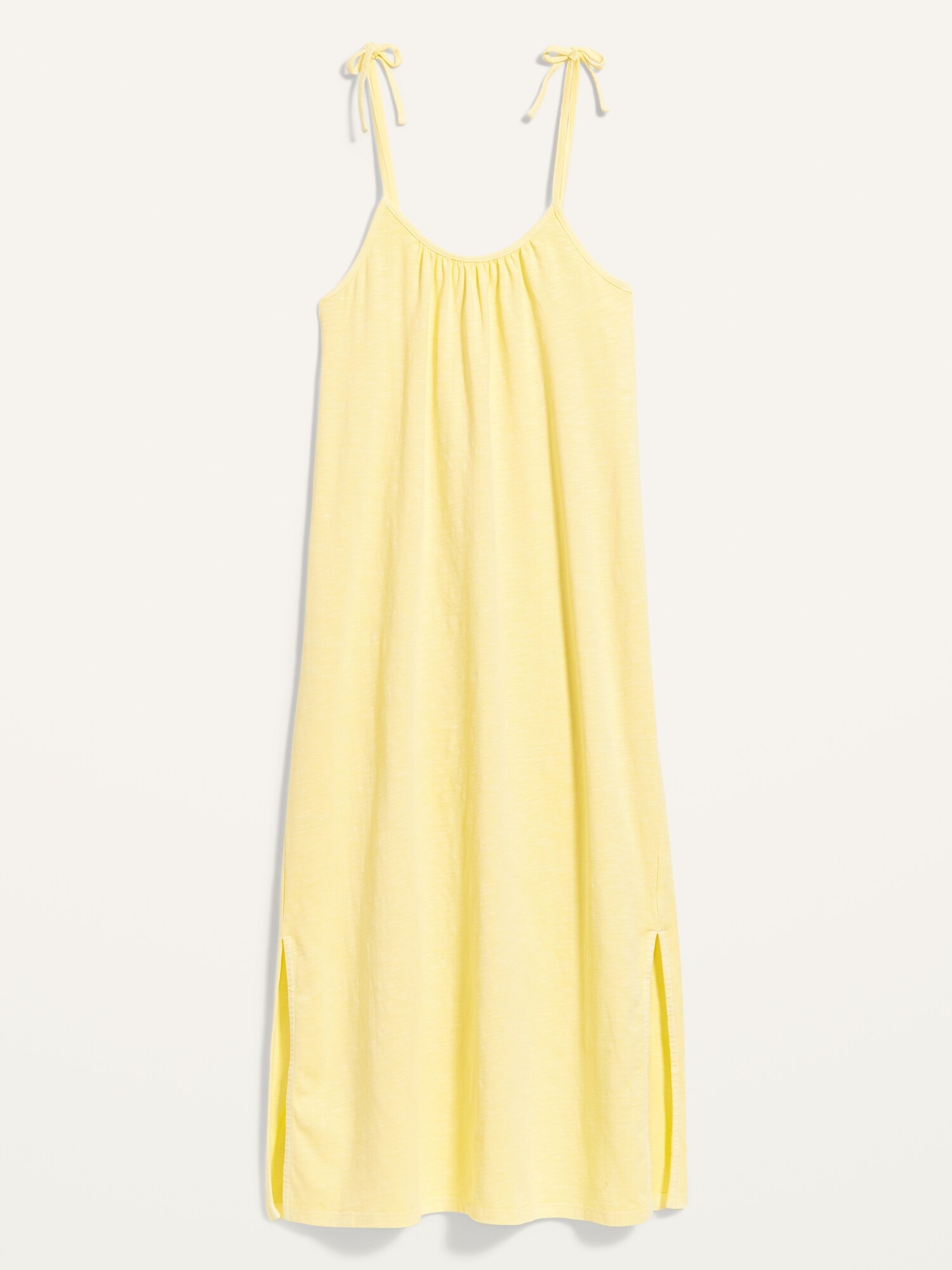 Garment-Dyed Tie-Shoulder Maxi Sundress for Women