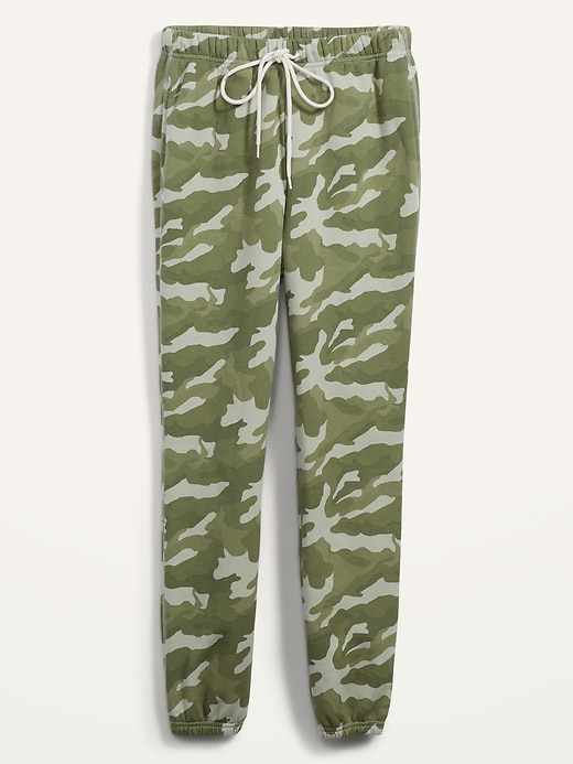 Image number 1 showing, Extra High-Waisted Cropped French-Terry Classic Jogger Sweatpants