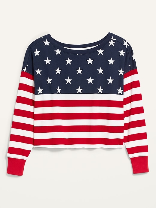 Image number 1 showing, Oversized Americana Sweatshirt for Women