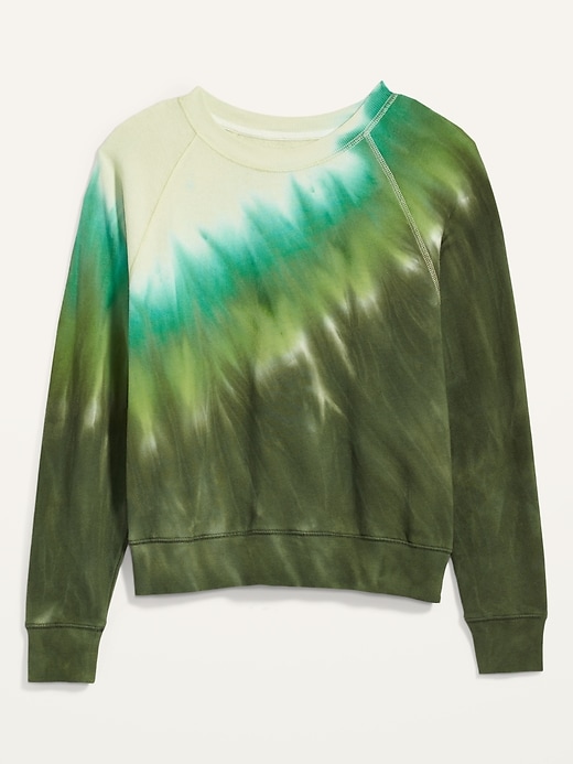 View large product image 2 of 2. Vintage Specially Dyed Crew-Neck Sweatshirt for Women