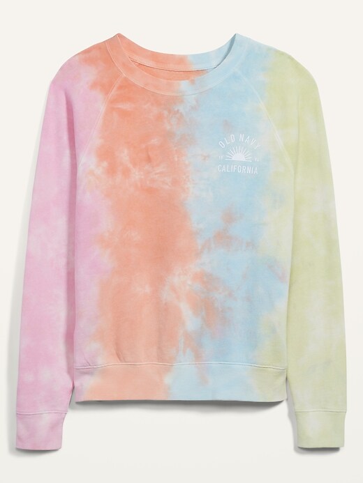 Image number 4 showing, Logo-Graphic Tie-Dyed Sweatshirt for Women