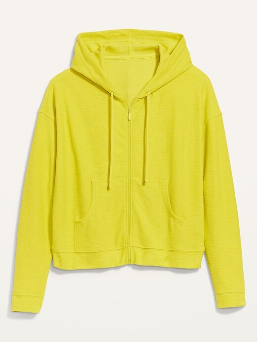 Old Navy Lightweight Textured Full-Zip Hoodie for Women. 1