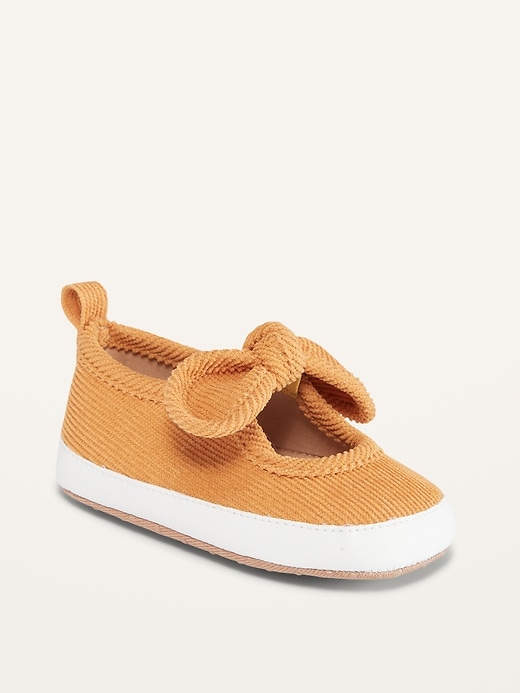 View large product image 1 of 4. Corduroy Bow-Tie Slip-On Sneakers for Baby