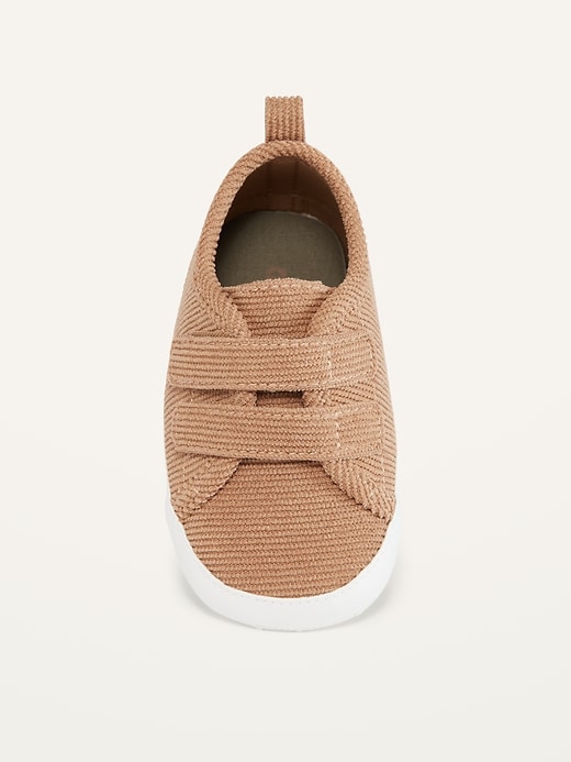 Unisex Secure-Close Corduroy Sneakers for Baby