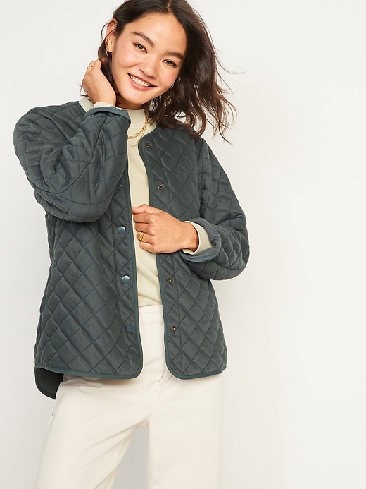 Image number 1 showing, Quilted Jacket for Women