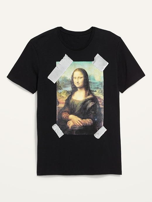 View large product image 2 of 2. Mona Lisa Gender-Neutral Graphic T-Shirt for Adults
