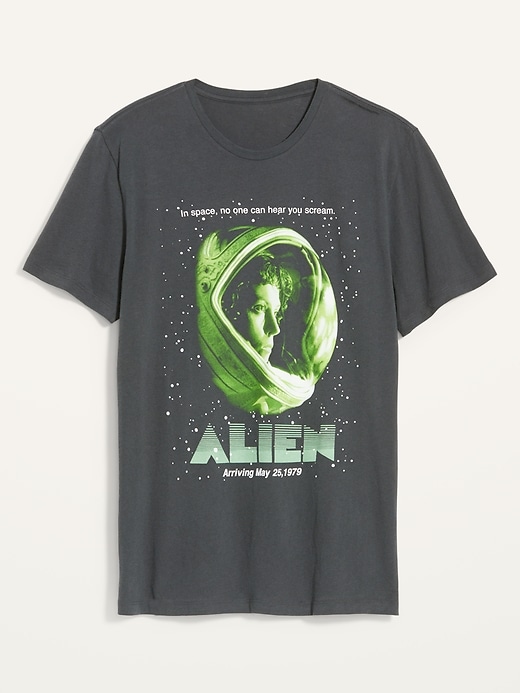 2X/5X- Alien - In Space popular No One Can Hear You Scream - Reverse Tie Dye Graphic Shirt