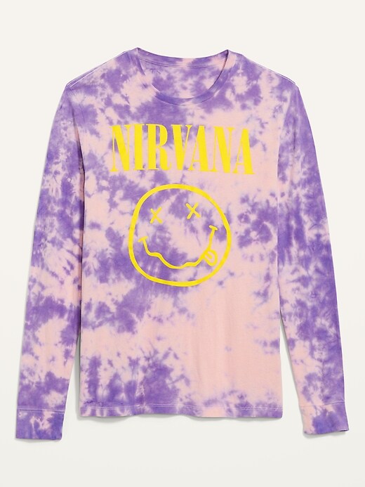 View large product image 2 of 2. Nirvana&#153 Graphic Gender-Neutral Long-Sleeve T-Shirt for Adults