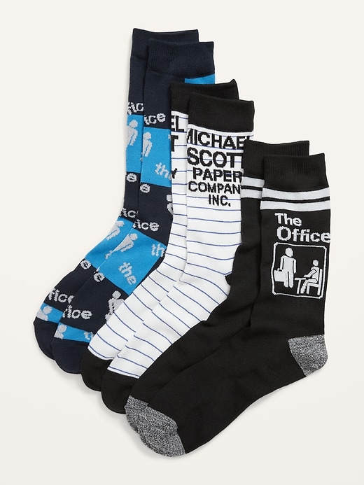 View large product image 1 of 1. Licensed Pop-Culture Gender-Neutral Socks 3-Pack for Adults