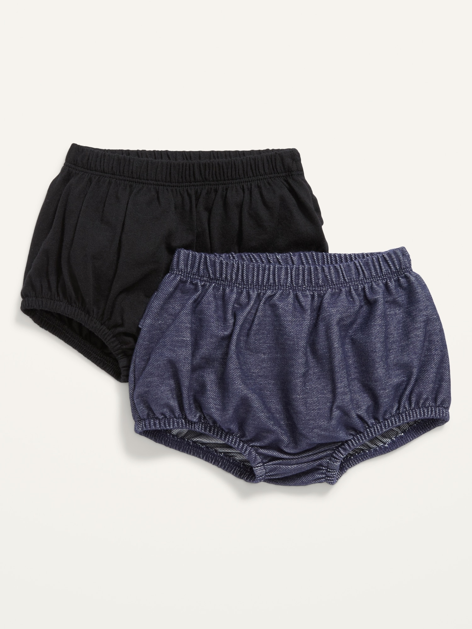 Unisex Jersey Ruffle-Back Bloomers 2-Pack for Baby