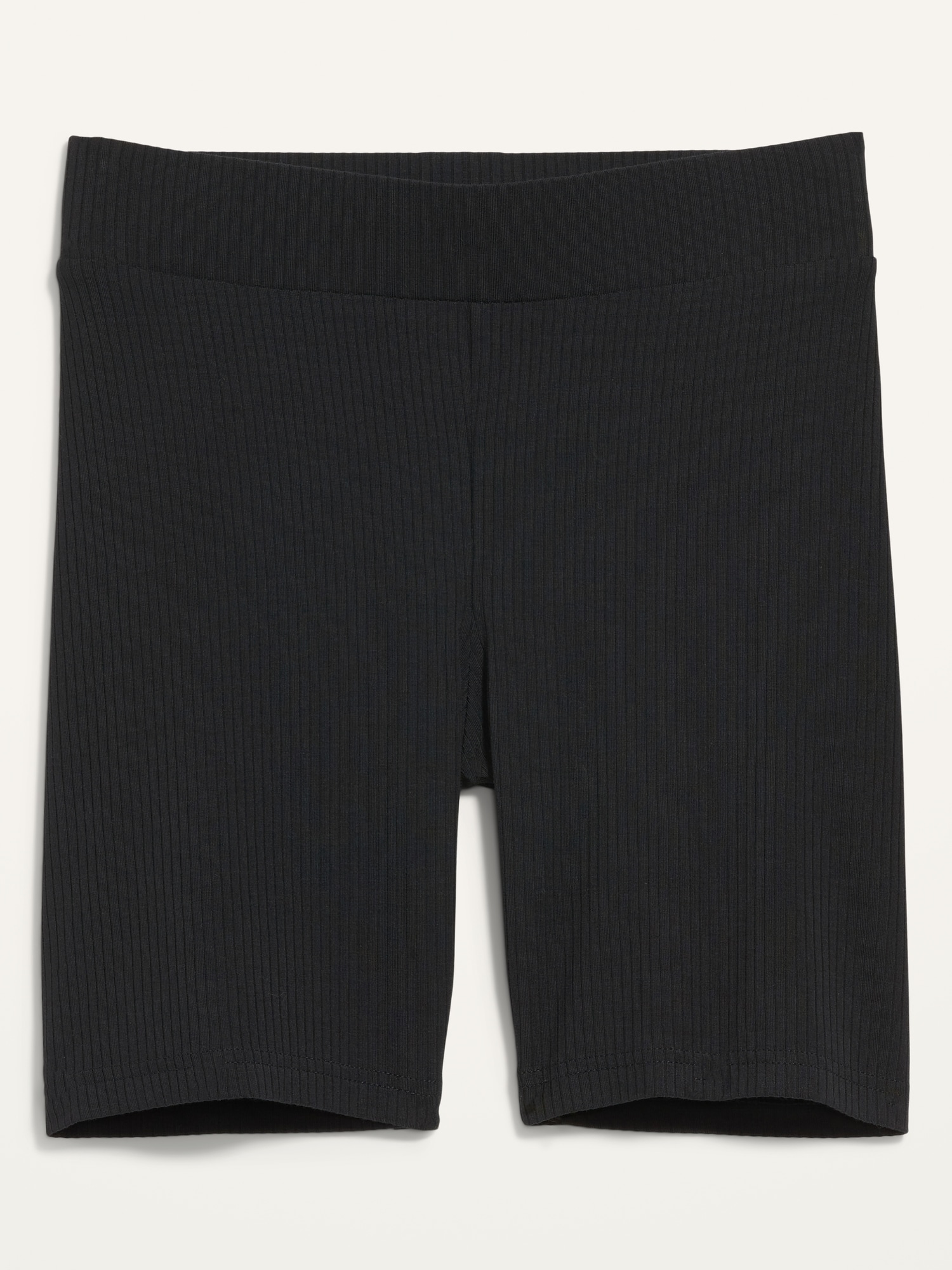 High-Waisted Sunday Sleep Rib-Knit Biker Shorts for Women -- 7-inch inseam