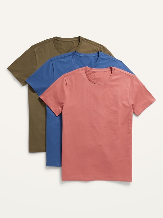 View large product image 1 of 2. Soft-Washed Crew-Neck T-Shirt 3-Pack