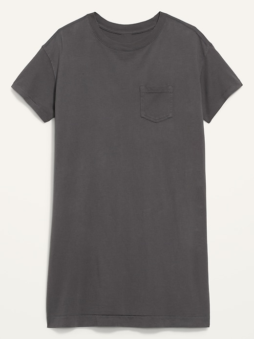 Image number 4 showing, Loose Vintage Garment-Dyed T-Shirt Shift Dress for Women