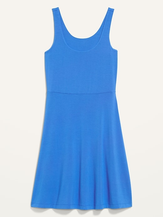 View large product image 2 of 3. Sleeveless Fit & Flare Jersey Dress for Women