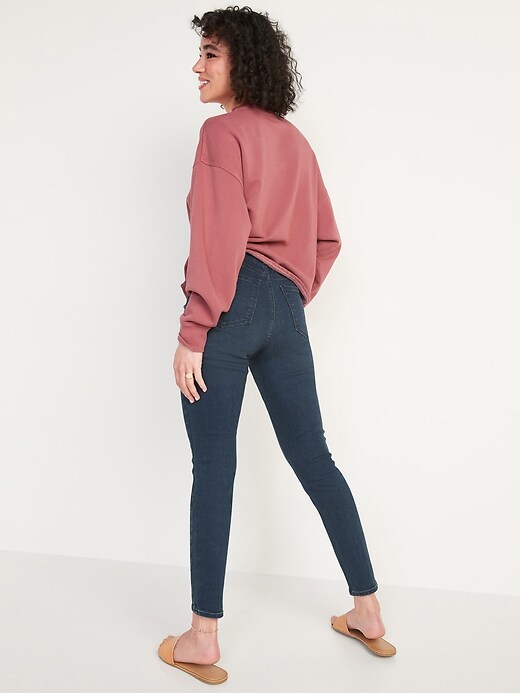 Image number 6 showing, High-Waisted Rockstar Button-Fly Super Skinny Jeans for Women