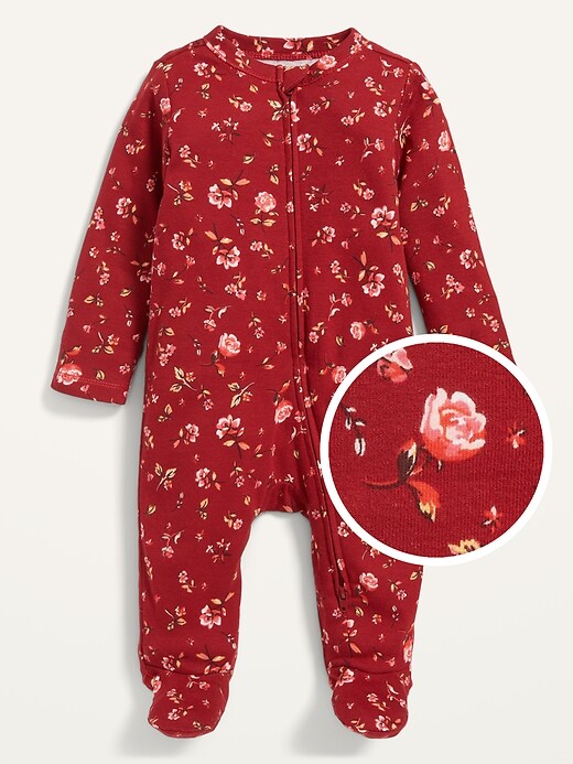 Old Navy Unisex Printed Sleep & Play Footed One-Piece for Baby. 1