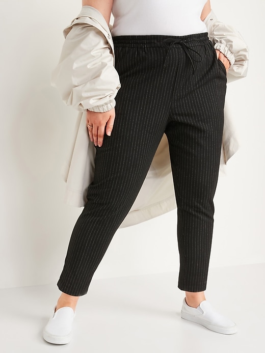 Image number 7 showing, High-Waisted Soft-Brushed Pull-On Ankle Pants for Women