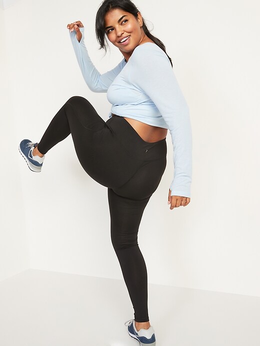 Image number 2 showing, Mid-Rise PowerPress Compression Leggings for Women
