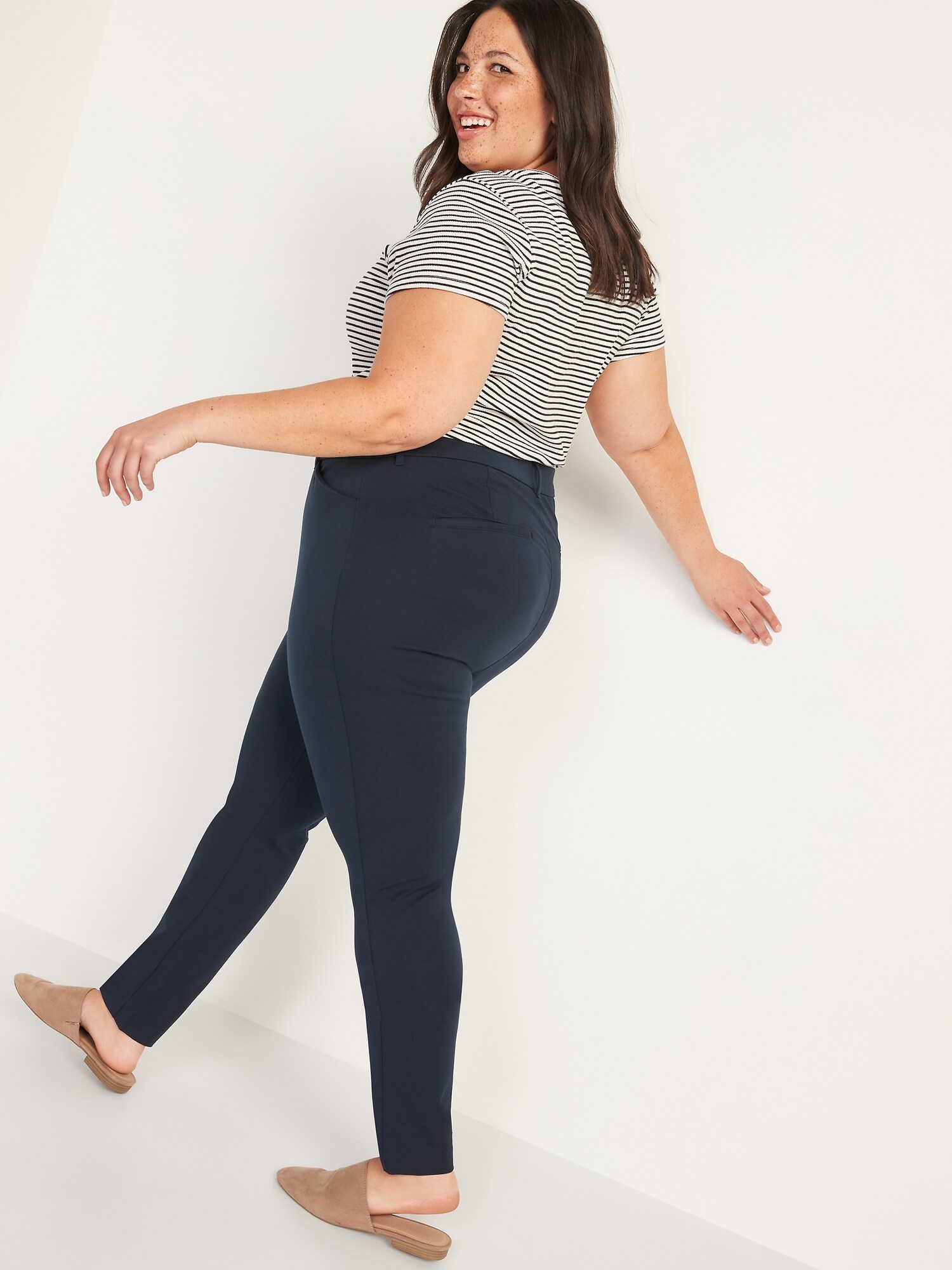 HighWaisted Pixie FullLength Pants for Women Old Navy