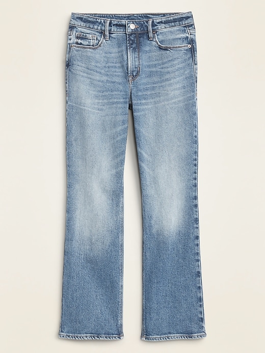 Image number 4 showing, High-Waisted Crop Flare Ankle Jeans for Women