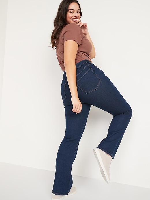 Image number 2 showing, Extra High-Waisted Kicker Boot-Cut Button-Fly Jeans