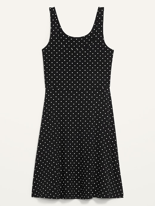 View large product image 2 of 2. Sleeveless Fit & Flare Jersey Dress for Women